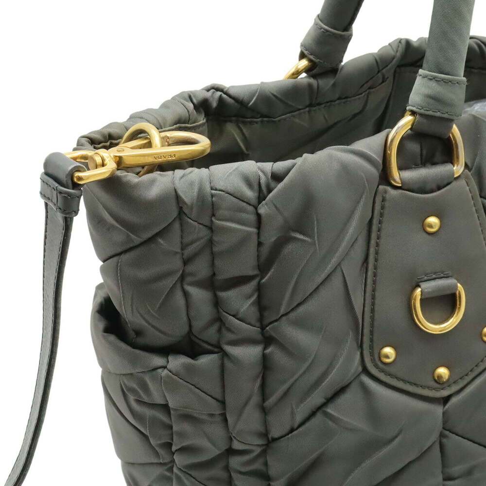PRADA Green Leather Shoulder Bag - Picture 5 of 10